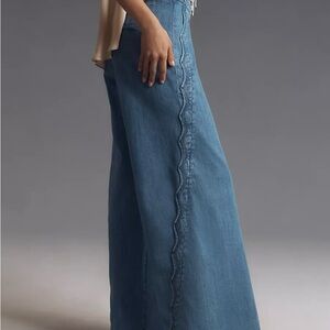 Maeve Scalloped Flare Jean